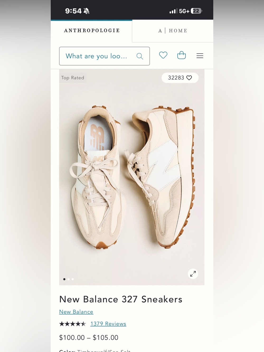 New Balance 327 Anthropology size 8 (women’s) - Picture 13 of 13
